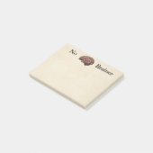 Post-it® Pas de notes post-it de cerveau (Incliné)
