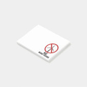 Post-it® Pas d'éoliennes - Pas de parcs éoliens (Incliné)