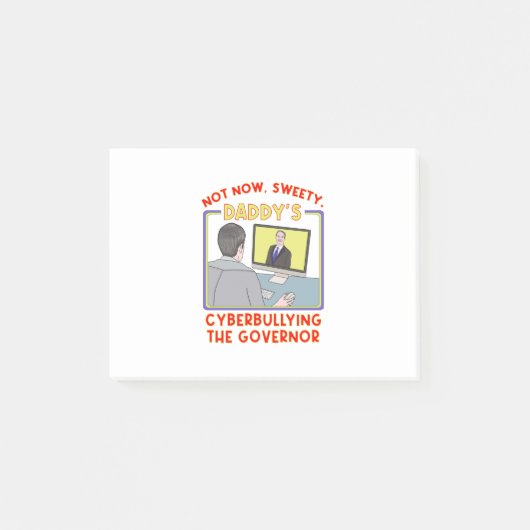 Post-it® Pas Maintenant, Sweety. La cyberintimidation de pa (Devant)