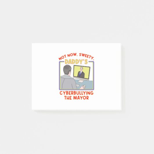 Post-it® Pas Maintenant, Sweety. La cyberintimidation du ma (Devant)