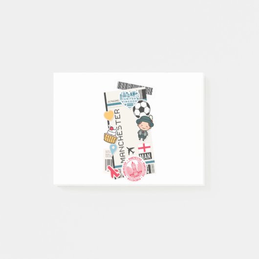 POST-IT® PASS MANCHESTER ANGLETERRE (Devant)