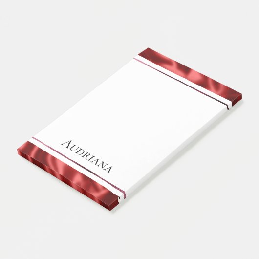 Post-it® Passion Rouge Romantique Faux Satin (Incliné)