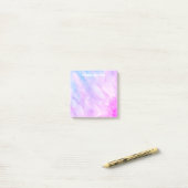 Post-it® Pastel Aquarelle Personnalisé Monogramme (Sur un bureau)