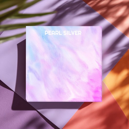 Post-it® Pastel Aquarelle Personnalisé Monogramme