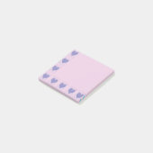 Post-it® Pastel Big Heart Small Hearts Design Post-It Notes (Incliné)