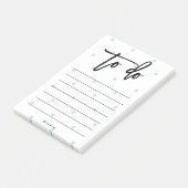 Post-it® Pastel Blue Pois et la typographie moderne à faire (Incliné)