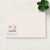POST-IT® PASTEL BLUSH PEACH GRIS ROSE SEWING MACHINE TAILEU (Bureau)
