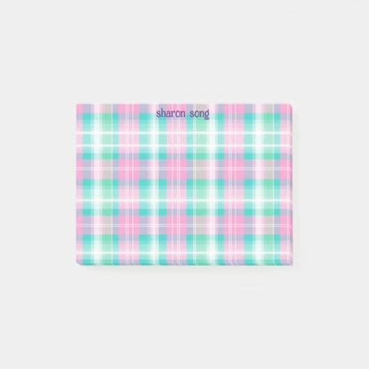post-it pastel carrelé (Devant)