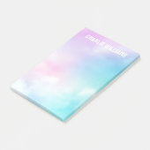 Post-it® Pastel ciel nuages nom moderne (Incliné)