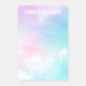 Post-it® Pastel ciel nuages nom moderne (Devant)