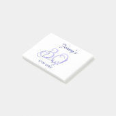 Post-it® Pastel félicite 30 ans violet élégant nom da (Incliné)