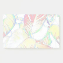 Pastel Feuille Post It Notes