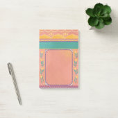 Post-it® Pastel floral rose vif mignon motif indien (Bureau)
