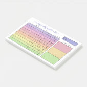 Post-it® Pastel Gradient Weekly Habit Tracker (Incliné)