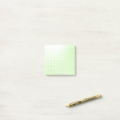 Post-it® Pastel green halftone gradient chic custom name (Sur un bureau)