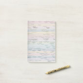 Post-it® Pastel Hearts and Dots Rainbow Post il note (Sur un bureau)