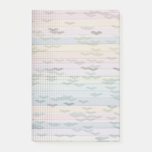 Post-it® Pastel Hearts and Dots Rainbow Post il note