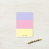 Post-it® Pastel Jolies couleurs printemps Personnalisées (Sur un bureau)