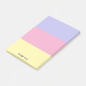 Post-it® Pastel Jolies couleurs printemps Personnalisées (Incliné)