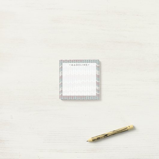 Post-it® Pastel Knit (Sur un bureau)