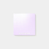 Post-it® Pastel lavender dégradé demi-teinte chic nom perso (Devant)