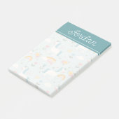 Post-it® Pastel mignon Rainbow Unicorn Motif (Incliné)
