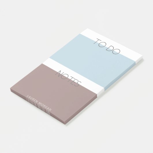 Post-it® Pastel moderne | Notes de monogramme (Incliné)