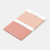 Post-it® Pastel moderne | Notes de monogramme (Incliné)