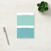 Post-it® Pastel moderne | Notes de monogramme (Bureau)