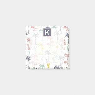 Post-it® Pastel Palm Tree by the Beach Motif
