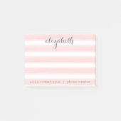 Post-it® Pastel Peach and Grey Stationery Suite pour femmes (Devant)