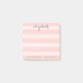Post-it® Pastel Peach and Grey Stationery Suite pour femmes (Devant)
