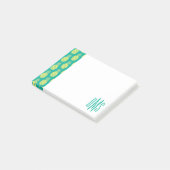 Post-it® Pastel Pineapples| Monogramme (Incliné)