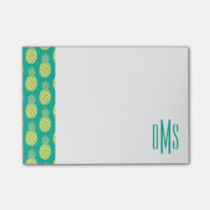 Post-it® Pastel Pineapples Monogramme