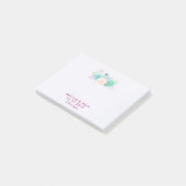 Post-it® Pastel Pink & Green Floral Bouquet Mariage (Incliné)