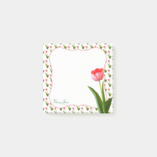 Post-it® Pastel Pink Spring Tulip Floral Photographie