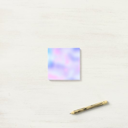 Post-it® Pastel Rainbow Colonnes Abstrait Blur Gradient Omb (Sur un bureau)