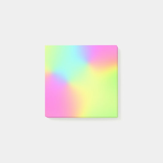 Post-it® Pastel Rainbow Colors Abstrait Blur Gradient Ombre (Devant)