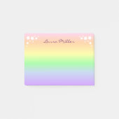Post-it® Pastel Rainbow et Stars Personnalisé (Devant)