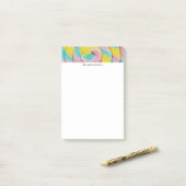 Post-it® Pastel Rainbow Spiral Candy Photo (Sur un bureau)