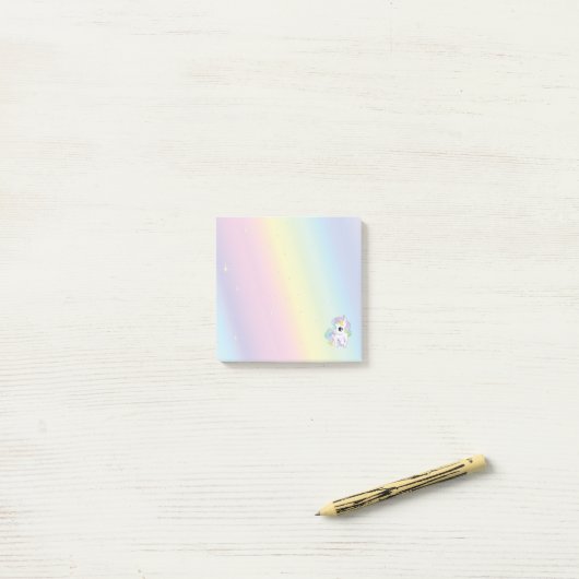 Post-it® Pastel Rainbow Sticky Notes (Sur un bureau)