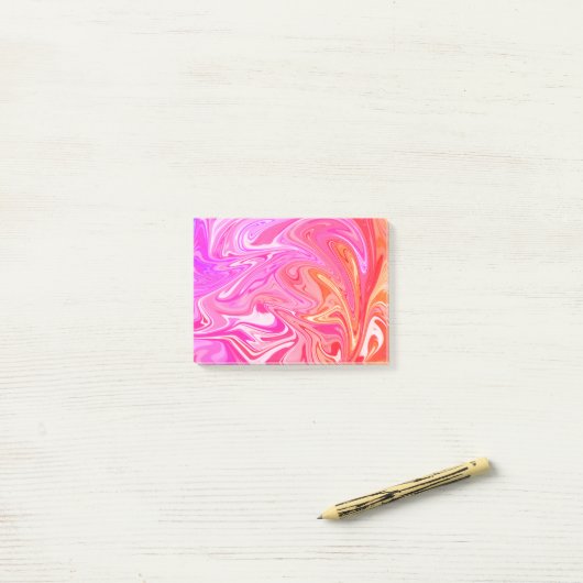 Post-it® Pastel Rainbow Swirl (Sur un bureau)