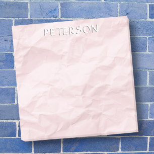 Post-it® Pastel rose effondré papier customisé nom