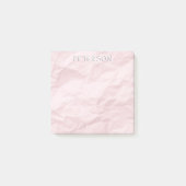 Post-it® Pastel rose effondré papier customisé nom (Devant)