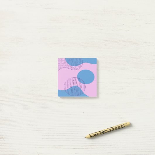 Post-it® Pastel synthwave vaporwave retro post il note (Sur un bureau)