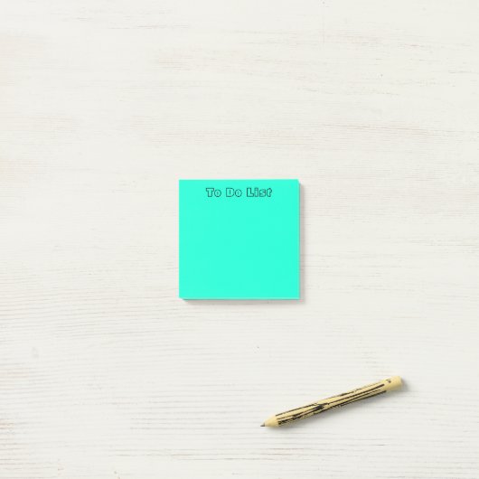 Post-it® Pastel Turquoise (Sur un bureau)
