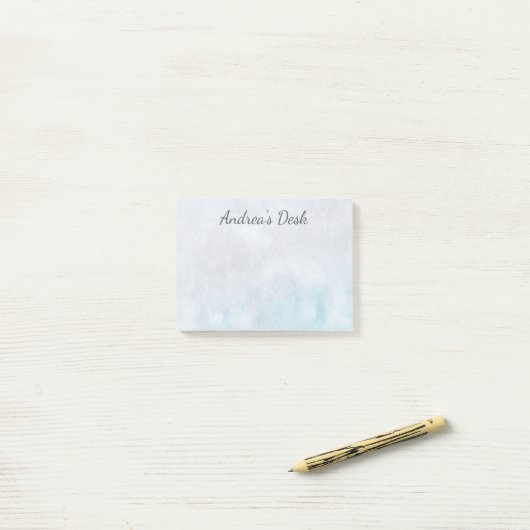 Post-it® Pastel Turquoise & Grey Post-It Notes (Sur un bureau)