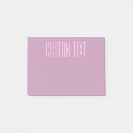 Post-it® Pastel Violet & Rose Clair | Texte Moderne Éditabl (Devant)