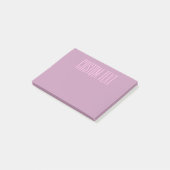 Post-it® Pastel Violet & Rose Clair | Texte Moderne Éditabl (Incliné)
