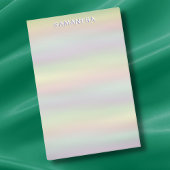 Post-it® Pastel Watercolor Stripes Custom Name